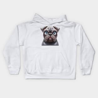 Furtastic Alapaha Blue Blood Bulldog Kids Hoodie